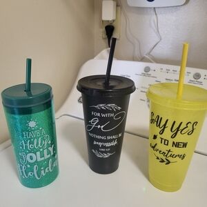 Set of Three Inspirational Tumblers